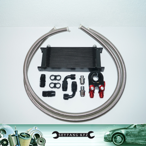 Ölkühler Kit Komplettset 16 Reihen mit Thermostat Ford Capri Fiesta Escort Focus Sierra