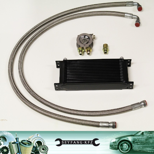 Ölkühler Kit Komplettset 19 Reihen mit Thermostat Honda CRX Civic Integra