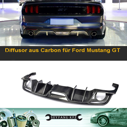 Diffusor aus Carbon für Ford Mustang GT 2015-2017