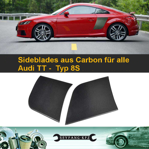 Sideblades Side Blades aus Carbon für alle Audi TT TTS TTRS 8S