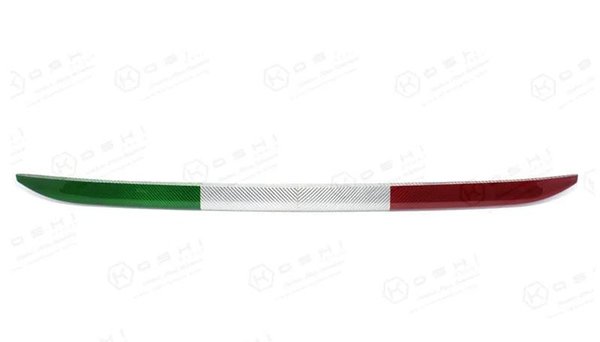 Koshi Carbon Diffusorlippe Tricolore Italy für Fiat 500 + 595 Abarth ab 2016