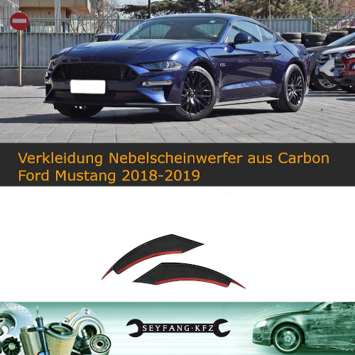 Verkleidung Nebelscheinwerfer aus Carbon für Ford Mustang GT Coupe Cabrio