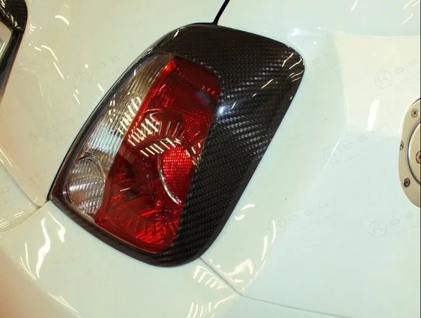 Koshi Carbon Rücklichtcover für Fiat 500 + 595 Abarth