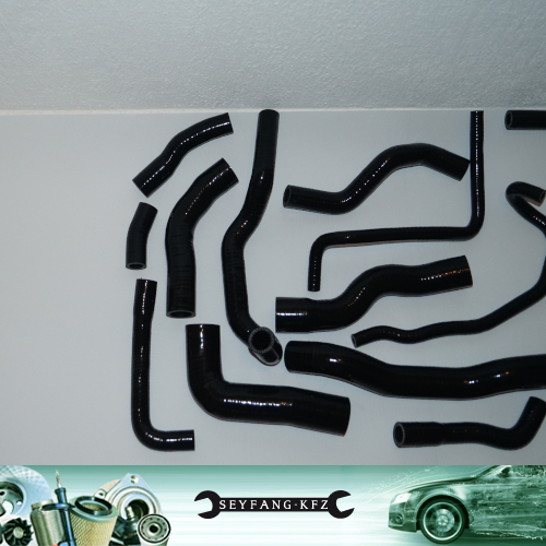17-teilig Silikon Schlauchset Wasser VW Scirocco 2.0 TFSI TSI schwarz komplett