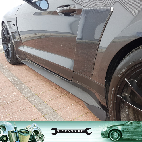 Side Blades hinten aus Carbon für Ford Mustang GT Coupe 2015-2017